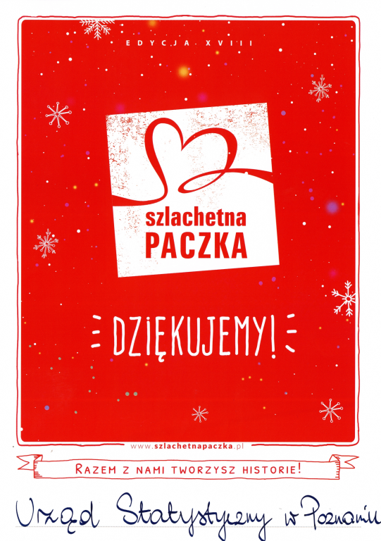 Powiększ obraz: Podziękowanie