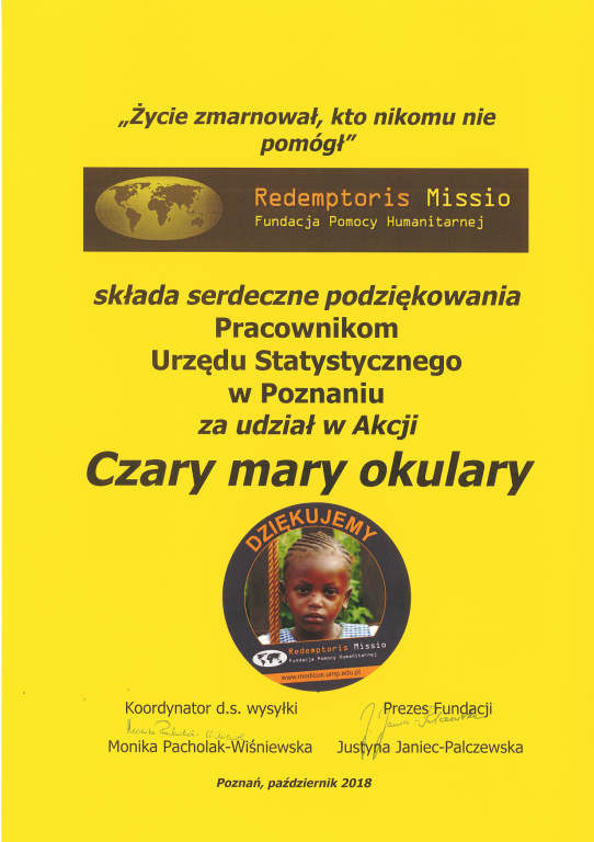 Powiększ obraz: Podziękowanie