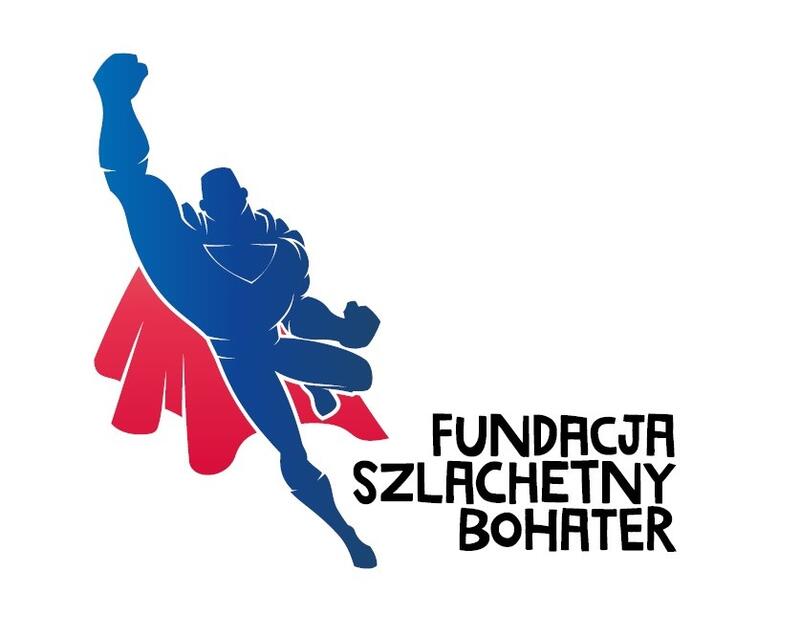 Powiększ obraz: Logo fundacji: Superbohater oraz nazwa