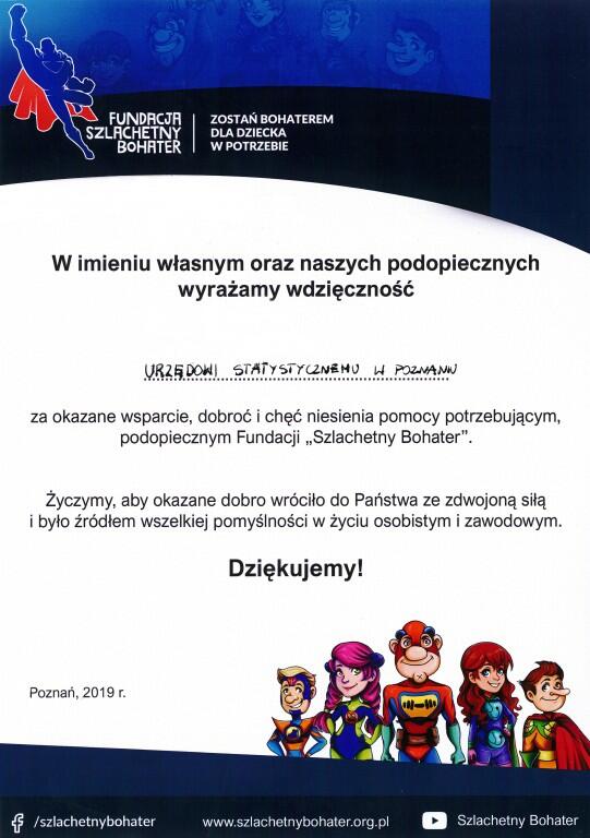 Powiększ obraz: Dyplom z podziękowaniem