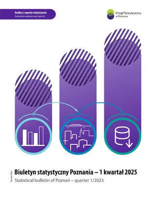 Powiększ obraz: Cover of Statistical bulletin of Poznan – quarter 1/2025