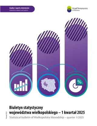 Powiększ obraz: Cover of Statistical bulletin of Wielkopolskie Voivodship – quarter 1/2025