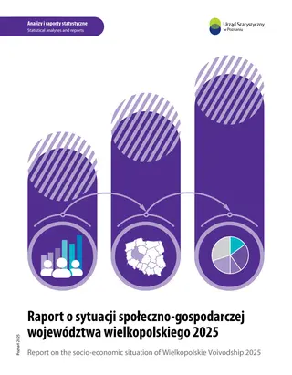 Powiększ obraz: Cover of Report on the socio-economic situation of Wielkopolskie Voivodship 2025