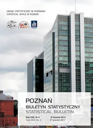 Powiększ obraz: Cover of Statistical Bulletin of Poznan – quarter 4/2013