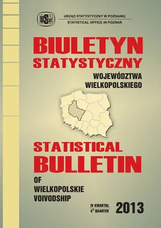 Powiększ obraz: Cover of Statistical Bulletin of Wielkopolskie Voivodship - IV quarter 2013