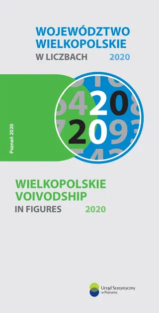 Powiększ obraz: Cover of Wielkopolskie Voivodship in figures 2020